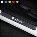 CLK Auto Renault Clio Için Uyumlu Aksesuar Oto Kapı Eşiği Sticker Karbon 4 Adet 001 - Standart - Beyaz