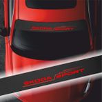 CLK Auto Skoda Fabia Için Uyumlu Aksesuar Oto Ön Cam Sticker 001 - Standart - Siyah