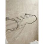 Clk Banyo Bella Paslanmaz Pirinç Destekli Raf Havluluk 50 cm - Banyo Havlu Askısı ve Düzenleyici Raf