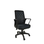Clk Home Büro Ofis Çalışma Koltuğu Tekerli Döner Sandalye Siyah