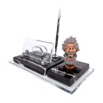 CLK Kişiye Özel Albert Einstein Biblolu Siyah Mermer Masa İsimlik Profesor Doçent Öğretmen Fizikçiler Için Ofis Masa İsimliği