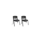 Clk Office Furniture & Desing Siyah Ofis Büro Bekleme Misafir Form Koltuğu Sandalyesi 2Li