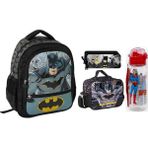 CLK Sports Batman Lisanslı Okul Çantası , Beslenme Çantası, Çift Gözlü Kaleö Kutusu , Suluk&matara Hediye