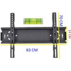 Clk Teknoloji arçelik 80" Inç - 203 Ekran Tv- Lcd-Led-Monitör Televizyon Sabit Duvar Askı Aparatı - Metal