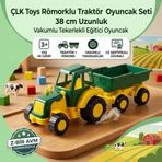 ÇLK Toys Römorklu Traktör Dinozor Figürlü 38 cm Oyuncak Seti