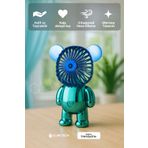 CLNK Ayıcık 2 Si 1 Arada Mini Fan Vantilatör Masaüstü El Fanı Turbo Üfleme Şarjlı Vantilatör