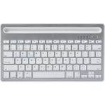 Cloody Beyaz Bluetooth Ultra Ince+şarjlı Mac/win/android/ıos Uyumlu Tablet Standlı Kablosuz Klavye