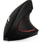 Cloody (Sarjlı)Dikey Ergonomik Kablosuz Mouse Fare Wireless 2000 Dpı 6 - Siyah - Kırmızı