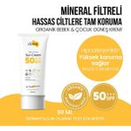 Clooe Organik Sertifikalı Hipoalerjenik Mineral Filtreli Suya Dayanıklı Yüksek Korumalı Bebek ve Çocuk Güneş Kremi 50 ml