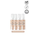 clooe Vegan Organik Aloe Vera Özlü Nemlendirici Yatıştırıcı Vanilya Sütlü Bebek Kolonyası 4'lü Avantaj Set