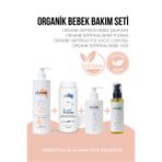 clooe Vegan Organik Bebek Bakım Seti - Yenidoğan Uyumlu Şampuan, Yağ, Pudra ve Losyon 4'lü Avantaj Paketi