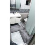 Closer Banyo Paspası Peluş - Antrasit - Gri