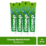 Closeup Menthol Fresh Ağız Bakım Suyu Etkili 4x50 ml Diş Macunu