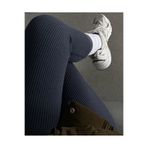 Clothes Fast Kadın Fitilli Yüksek Bel Toparlayıcı Tayt Esnek Günlük Spor Basic Ribana Uzun Tayt