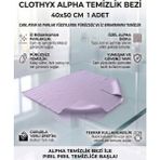Clothyx Mikrofiber Alpha Temizlik Bezi 40*50 cm 1 Adet - 40 x 40 cm - Mor
