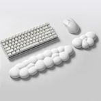 Cloud Klavye ve Mouse Bilek Destek Seti, Bulut Ergopad, Kaymaz Tabanlı, Nefes Alan Kumaş, Ağrı �