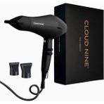 Cloud Nine Airshot Saç Kurutma Makinesi, 2000W, Seramik Isıtıcı, Antistatik Teknoloji, 3 Sıcaklık ve Güç Ayarı - Siyah
