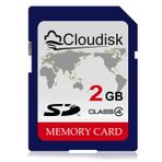 Cloudisk SD Kart 2GB Sınıf 4 Flash Bellek Kartı 2G SLC Standart Güvenli Dijital Kartlar (2 GB)