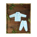 Clouds Bebek Patikli Pijama Takımı Mavi 0-3 Ay