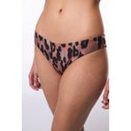 Clove Minimal Kesim Leopar Desenli Süper Brazılıan Bikini Altı - Renkli - 38