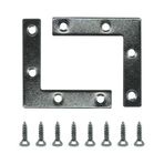 Cloverdale Supply Ahşap Çerçeveler için Metal Resim Braketleri - 36 Adet - Ahşap Kirişler, Dolaplar, Sandalyeler ve Şifonyerler için Vidalı Köşe Braketleri