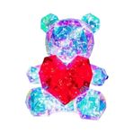 CLSSLVVBN Kırmızı Işık LED Keyfini Çıkarın Hediye Işık Up Teddy Bear Modelleme Gece Süslemeleri Dekorasyon Glow İnsanlar Sevimli Süslemeleri, Kırmızı Kalp, 30cm