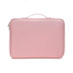 CLSSLVVBN Universal Laptop Sleeve Case Notebook el çantası naylon bilgisayar taşıma çantası darbeye dayanıklı iş tablet aksesuarı, pembe, 12,9 13 inç
