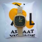 Clup Polo Alsaat Vintage Kadın Saati - Altın - Yeşil