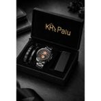 Clup Polo KRC PALU,CLUPPOLO ON Erkek Kol Saati – Siyah Metal Kordon, Şık ve Spor Tasarım, Su yolu Bileklik,İtalyan Bileklik,Çakmak,Özel Kutulu PREMIUM Hediye Seti,Saat Seti(Yüzük hediyeli)