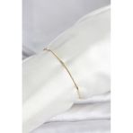 Cm 14K Gold Renk Barlı Yılan Zincir Model Kadın Bileklik - Ebj260207w39473
