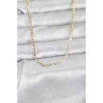 Cm 14K Gold Renk İnce Kuşgözü Zincir Model 60 Cm Kadın Kolye - Ebj260207w39444