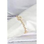 Cm 14K Gold Renk Lazerli Halka Model Bileklik