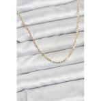 Cm 14K Gold Renk Pirinç Model 60 Cm Kadın Kolye