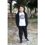 cm buseyiz 3lü set fermuarlı kapüşonlu eşofman takımı ve brooklyn baskılı t-shirt