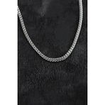 Cm Store 316L Çelik Gümüş Renk Foxtail Model Zincir Erkek Kolye 5886