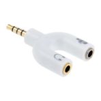 Cm Store Ally 3.5 mm Kulaklık Mikrofon Çoklayıcı 3.5 mm Splitter DÖNÜŞTÜRÜCÜ-(5775) - Beyaz - Belirtilmemiş - Masaüstü Aksesuar