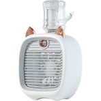 Cm Store Ezere Hava Nemlendiricili Masaüstü Fan Taşınabilir Mini Klima SOĞUTUCU-(5775) - Mavi