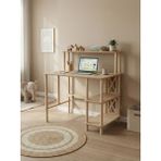 Cmd Wood Vena Çalışma Masası Mdf ve Ahşap Ayak 3 Raflı - Çalışma Masası-Ders Masası -Ofis Masası - 100cm