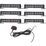 Cmg Tuning 6'Lı 48 Led Çakar Lamba Mavi-Beyaz-Kırmızı 12-30V / Lapa545