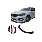 CMG TUNİNG Fiat Egea Uyumlu Ön Lip 4 Parça Tampon Eki Fiat Egea Karlık Model Lip