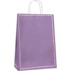 Cmk 25X12X31 Büküm Saplı Poşet -Makaron Lila- 2 Adet