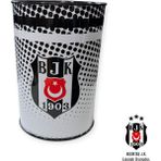 Cmk Beşiktaş Jumbo Boy Lisanslı Metal Kumbara - Siyah - Beyaz