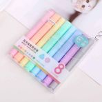 Cmk CS-H716 Fosforlu Kalem Seti 8'li Paket Pastel Renkler