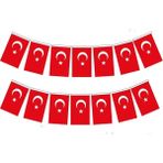 Cmk İpli Türk Bayrağı Mini Boy 2 Paket 80 Adet Bayrak