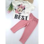 Cmk Kids Club Kız Çocuk Tayt Tişort Ikili Takım Minnie Mouse Baskılı Fitilli Kumaş Mor ve Pembe Renk Seçenekleri - 8 - 9 Yaş