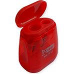Cmk MK-1013 Çift Bıçaklı Atık Hazneli Kalemtraş - Kırmızı