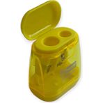 Cmk MK-1013 Çift Bıçaklı Atık Hazneli Kalemtraş - Sarı