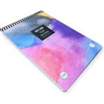 Cmk Pastel Block A4 Not Defteri, 100 Yaprak Kareli, Renkli Tasarım