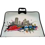 Cmk Şehir Manzaralı Sanat Tasarımlı Proje ve Resim Çantası, 38 cm x 55 cm
