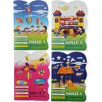 Cmk Smille 16 Sayfa Şekilli Boyama Kitabı 4 Kitap Set